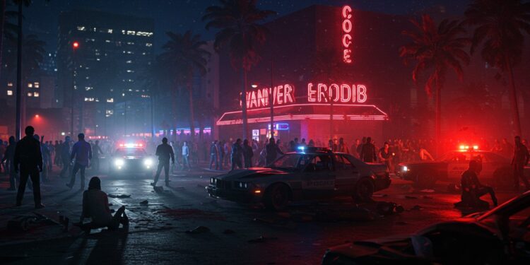 Voiture Fonce dans Foule à Los Angeles : Conducteur Inculpé - Viral Mag Une voiture fauche 30 personnes à Los Angeles Le conducteur blessé par balle est inculpé pour violences volontaires Enquête en cours Viral Mag