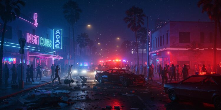 Voiture Fonce sur Foule à Los Angeles : 30 Blessés - Viral Mag Une voiture percute la foule à Los Angeles blessant 30 personnes Enquête en cours suspect en fuite Détails sur ce drame bouleversant Viral Mag