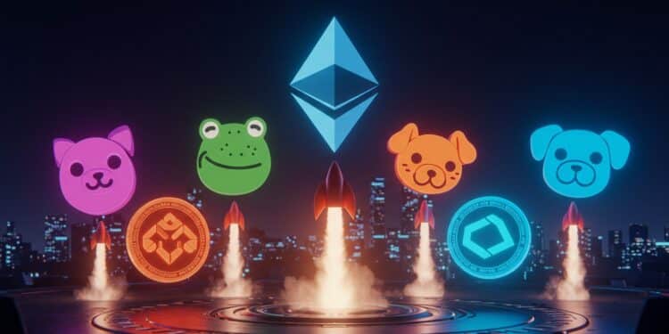 Ethereum dépasse 4000 $  découvrez 5 memecoins prometteurs prêts à exploser Analyse tendances et potentiel de gains à ne pas manquer    Viral Mag