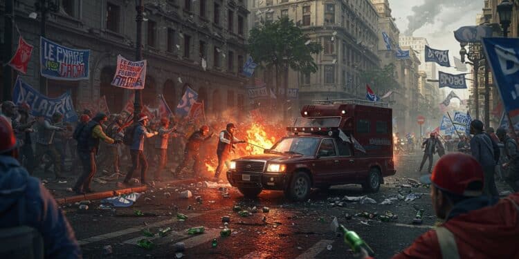 Le président argentin Javier Milei visé par des projectiles lors dun déplacement Tensions et accusations de corruption secouent la campagne électorale   Viral Mag