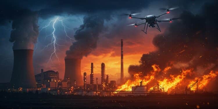 Des attaques de drones ukrainiens provoquent des incendies dans une centrale nucléaire et un port pétrolier russes intensifiant le conflit Découvrez les détails   Viral Mag