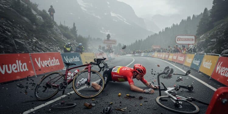 Axel Zingle Abandonne la Vuelta : Drame sur la 3e Étape - Viral Mag Axel Zingle victime dune chute abandonne la Vuelta 2025 Découvrez les détails de cet incident et son impact sur la course et son équipe Viral Mag