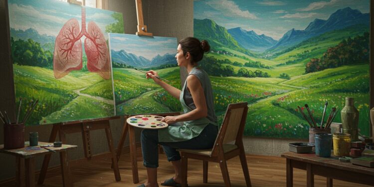 Catherine Matausch : Son Combat Contre le Cancer et Sa Nouvelle Vie - Viral Mag Catherine Matausch partage son parcours face au cancer du poumon et sa passion pour la peinture Découvrez son engagement pour la prévention   Viral Mag