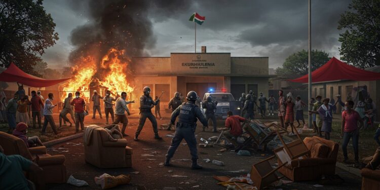 Violentes échauffourées à Ekurhuleni  la police tire sur des habitants opposés aux expulsions Une crise du logement qui révèle les failles dun système À lire    Viral Mag