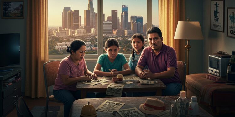 Crise du Logement : L’Impact des Politiques Antimigrants - Viral Mag Comment les opérations antimigrants aggravent la crise du logement à Los Angeles laissant des familles vulnérables face à lexpulsion Viral Mag