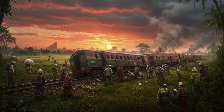 Un train reliant Abuja à Kaduna a déraillé faisant sept blessés Les secours sorganisent pour assurer la sécurité des passagers Découvrez les détails   Viral Mag