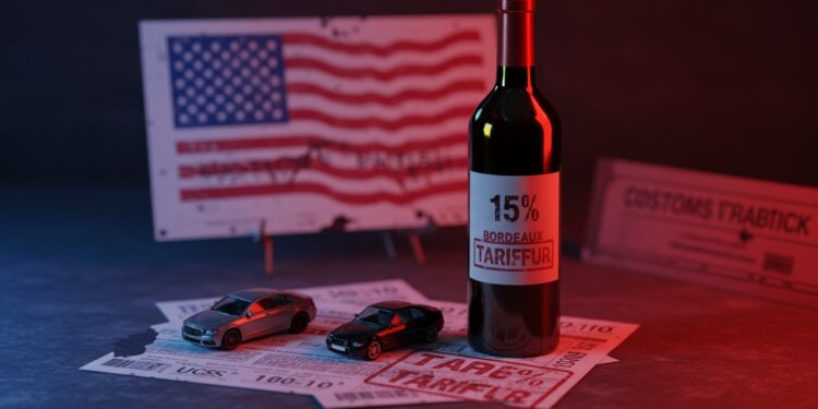 Les droits de douane US à 15 frappent voitures et vin européen Quels impacts pour lUE  Découvrez les enjeux de cet accord commercial   Viral Mag