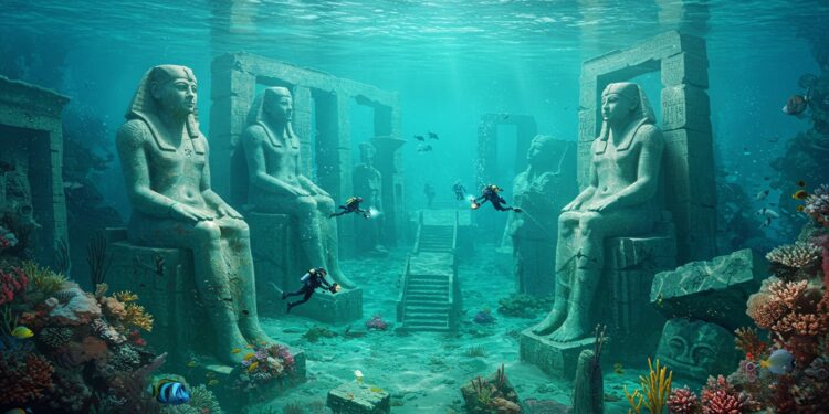 Découvrez les trésors engloutis dAlexandrie  statues quais et cités ptolémaïques vieux de 2 000 ans révélés dans la baie dAboukir   Viral Mag