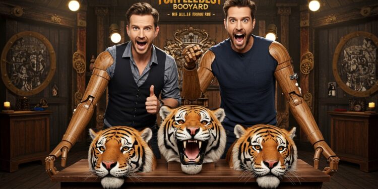 Fort Boyard 2025 : Philippe Etchebest Défie Cyril Féraud - Viral Mag Philippe Etchebest affronte Cyril Féraud dans une épreuve hilarante de Fort Boyard 2025 Découvrez les moments forts de ce duel télévisé captivant Viral Mag