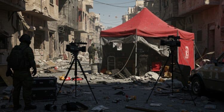 Gaza : Cinq Journalistes Tués Dans Une Frappe - Viral Mag Une frappe israélienne à Gaza tue cinq journalistes dont Anas al Sharif accusé de terrorisme Enquête sur un drame qui secoue la liberté de la presse Viral Mag