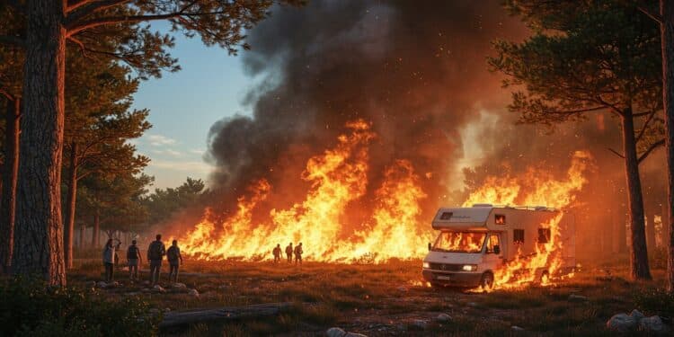 Incendie à Tarifa : Touristes Évacués - Viral Mag Incendie à Tarifa des milliers de touristes évacués lAndalousie en alerte face à la chaleur et aux flammes Suivez lévolution de la situation Viral Mag