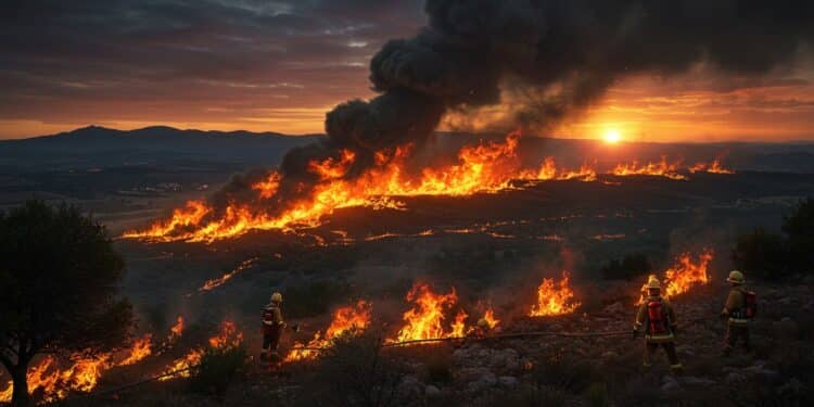 Incendie dans l’Aude : Un Brasier Hors de Contrôle - Viral Mag Un incendie ravage lAude détruisant 11 000 hectares Les pompiers luttent sans relâche Une journaliste perd ses repères en direct Découvrez lampleur du drame Viral Mag