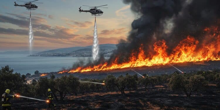 Incendie Dévastateur Près d’Athènes : Un Paysage en Péril - Viral Mag Un incendie ravage Palaia Fokaia près dAthènes détruisant forêts et maisons Découvrez limpact et les efforts des pompiers Viral Mag