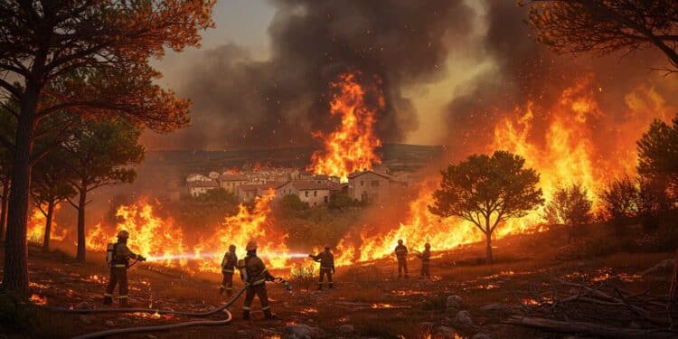 Incendie en France : Pompiers en Alerte dans l’Aude - Viral Mag Incendie dévastateur dans lAude pompiers mobilisés face à la canicule et aux vents Découvrez les défis et lélan de solidarité Viral Mag