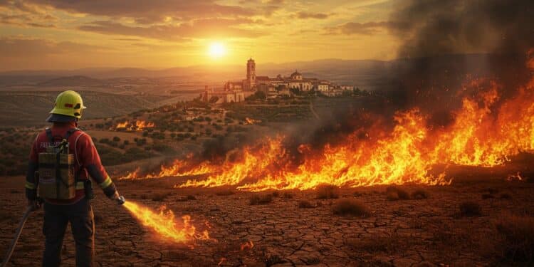 Incendies en Espagne : Drames et Héros face à la Canicule - Viral Mag Incendies dévastateurs en Espagne un volontaire perd la vie à León des milliers évacués Découvrez les combats héroïques face à la vague de chaleur Viral Mag