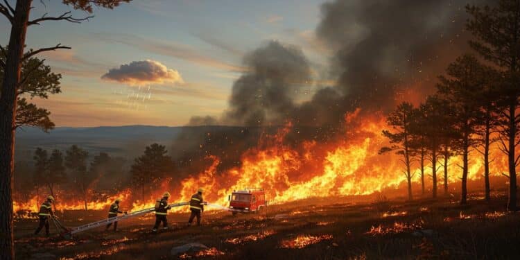 Incendies en Espagne : Le Vent Défie les Pompiers - Viral Mag Les incendies ravagent lEspagne attisés par le vent Les pompiers luttent aidés par lUE Découvrez les défis et espoirs face à cette crise Viral Mag
