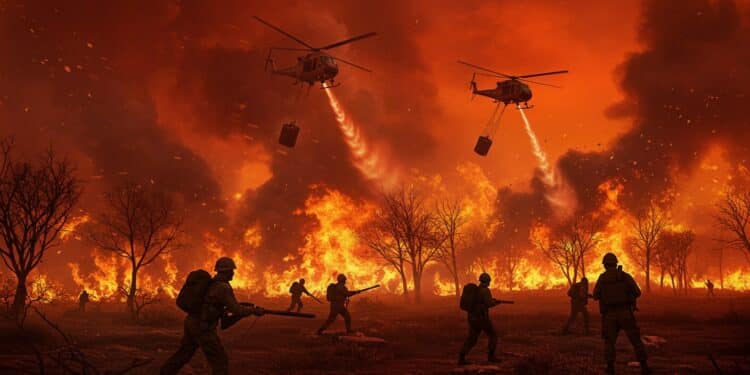 Incendies en Espagne : Une Lutte Acharnée Contre les Flammes - Viral Mag LEspagne brûle sous une vague de chaleur Incendies dévastateurs en Galice et Leon armée mobilisée Découvrez lampleur de la crise Viral Mag