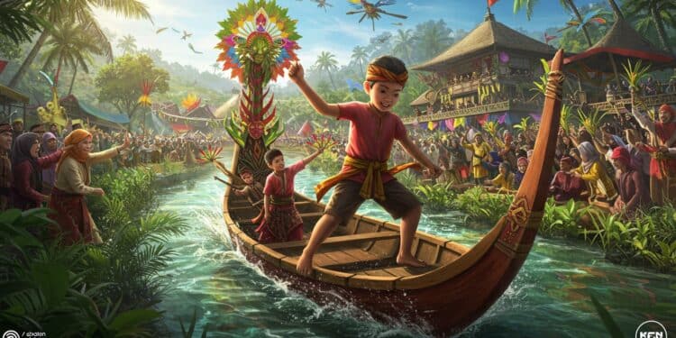 Indonésie : La Danse Virale Boostant Pacu Jalur - Viral Mag Un enfant de 11 ans et sa danse virale attirent des foules au Pacu Jalur course nautique traditionnelle en Indonésie Découvrez cet engouement mondial Viral Mag