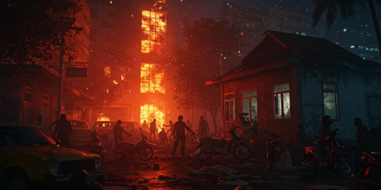 Tensions en Indonésie  pillages et manifestations violentes à Jakarta après la mort dun chauffeur La maison de la ministre des Finances visée   Viral Mag