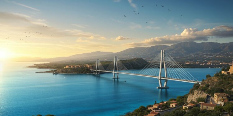 Italie : Le Plus Grand Pont Suspendu Approuvé - Viral Mag Rome donne son feu vert au pont suspendu record de 33 km reliant la Sicile au continent Un projet à 135 milliards deuros mais à quel prix environnemental Viral Mag