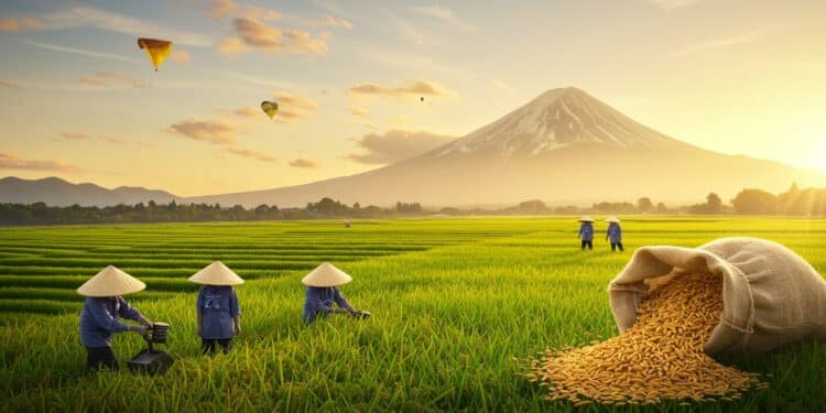 Japon : La Révolution du Riz Face à la Crise des Prix - Viral Mag Le Japon relance la production de riz pour contrer la hausse des prix Découvrez les raisons impacts et mesures prises dans cette crise alimentaire Viral Mag
