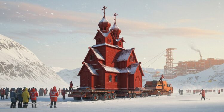 L’Église de Kiruna : Un Déplacement Historique - Viral Mag Léglise de Kiruna joyau suédois est déplacée sur roulettes pour préserver son patrimoine face à lexpansion minière Découvrez cette prouesse unique Viral Mag