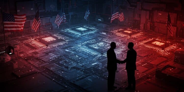 L’État Américain Prend 10% d’Intel : Un Tournant Majeur - Viral Mag LÉtat américain acquiert 10 dIntel pour 89 milliards via le Chips Act Découvrez limpact sur lindustrie des semi conducteurs et la stratégie de Trump Viral Mag