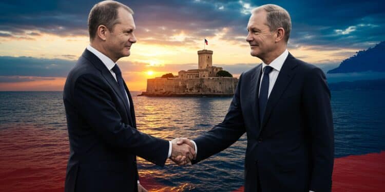 Macron et Merz : La Relance Franco-Allemande - Viral Mag Macron et Merz redynamisent le couple franco allemand à Brégançon entre diplomatie et défis européens Découvrez les enjeux de cette alliance Viral Mag