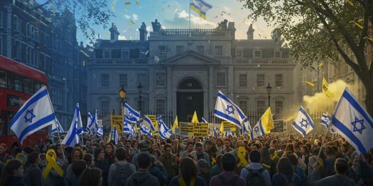 Des centaines de personnes défilent à Londres pour exiger la libération des otages à Gaza et critiquer la reconnaissance dun État palestinien Découvrez les détails   Viral Mag