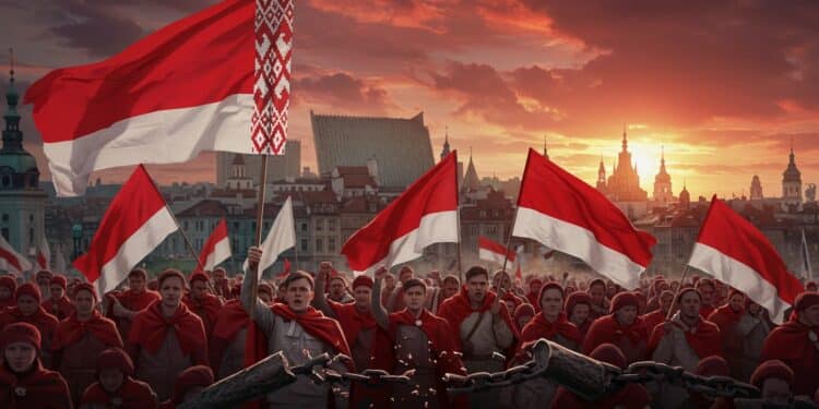 À Varsovie des milliers de Bélarusses commémorent 5 ans de manifestations contre Loukachenko Découvrez leur combat pour la liberté   Viral Mag