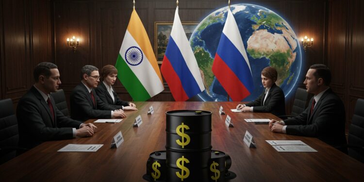 Modi et Poutine : Diplomatie sous Pression Américaine - Viral Mag Modi discute avec Poutine après sa rencontre avec Trump LInde face à la menace de taxes US sur son pétrole russe Une diplomatie complexe se dessine Viral Mag