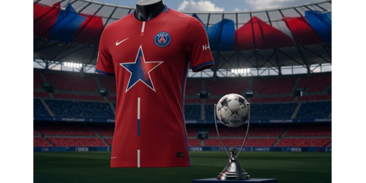 Nouveau Maillot PSG : Une Pépite Collector à Saisir ! - Viral Mag Découvrez le 3e maillot PSG 2025 rouge Total 90 avec étoile Tour Eiffel et badge LDC Un design rétro iconique pour les fans Viral Mag