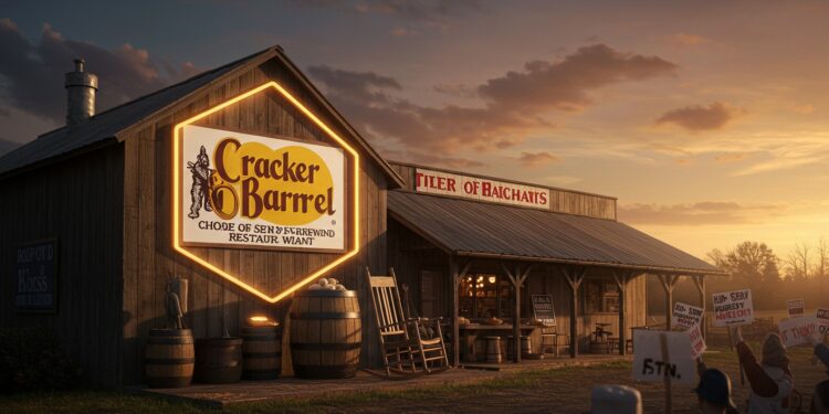 Polémique Cracker Barrel : Trump S’Invite Dans Le Débat - Viral Mag Trump critique le nouveau logo de Cracker Barrel accusé de wokisme Découvrez limpact de cette polémique sur la chaîne et ses clients Viral Mag