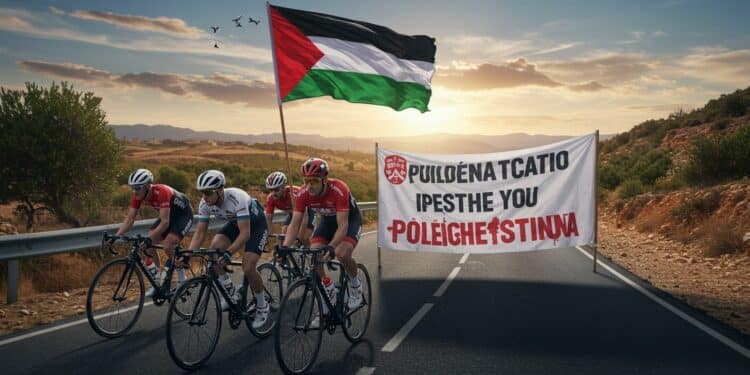 La ministre espagnole critique la participation dIsrael Premier Tech à la Vuelta dénonçant un génocide à Gaza Une protestation pacifique divise Que va t il se passer    Viral Mag