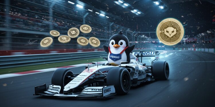 Pudgy Penguins brille en F1 après sa victoire au concours Kraken Le prix du PENGU pourrait atteindre 0050 $ Découvrez lanalyse et les perspectives    Viral Mag