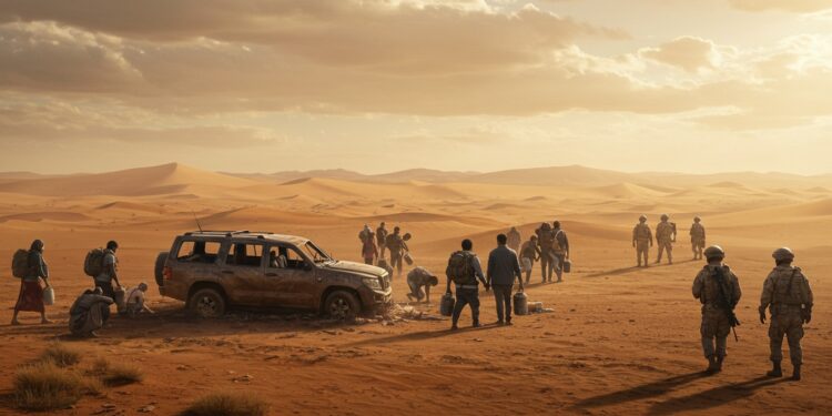 50 migrants secourus dans le désert nigérien près de la Libye Une opération militaire héroïque face à la déshydratation et labandon Découvrez leur périple   Viral Mag