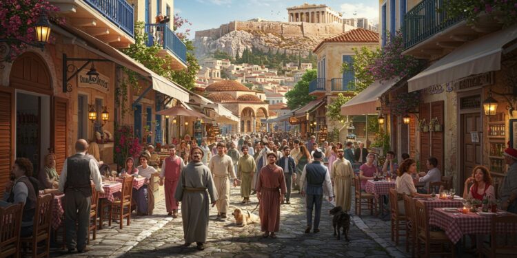 Surtourisme à Athènes : Plaka Perd-elle Son Âme ? - Viral Mag Le surtourisme envahit Plaka quartier historique dAthènes Les habitants luttent pour préserver son âme face à lafflux touristique Découvrez les enjeux   Viral Mag