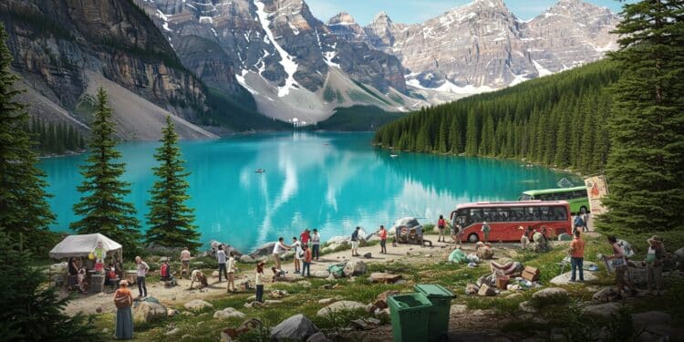 Le lac Eibsee joyau des Alpes bavaroises est victime de surtourisme Embouteillages parkings saturés  découvrez les défis dune destination trop prisée   Viral Mag