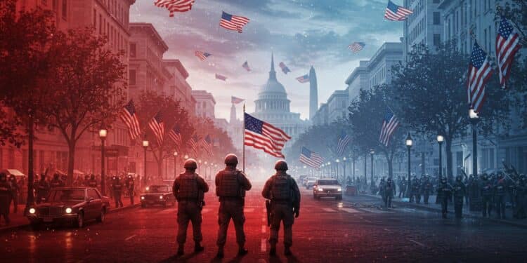 Trump renforce la sécurité à Washington avec des militaires suscitant débats et critiques Découvrez les détails de cette initiative audacieuse   Viral Mag