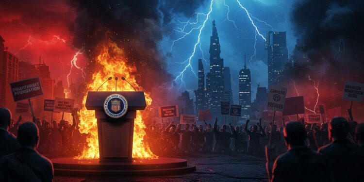 Trump menace de poursuivre George Soros et son fils pour leur soutien présumé à des manifestations violentes Découvrez les détails de cette controverse   Viral Mag