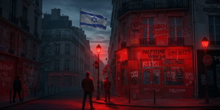 Vandalisme Antisémitique à Paris : El Al Visée - Viral Mag Les locaux dEl Al à Paris vandalisés avec peinture rouge et tags hostiles Enquête ouverte condamnations en France et en Israël Que révèle cet acte Viral Mag