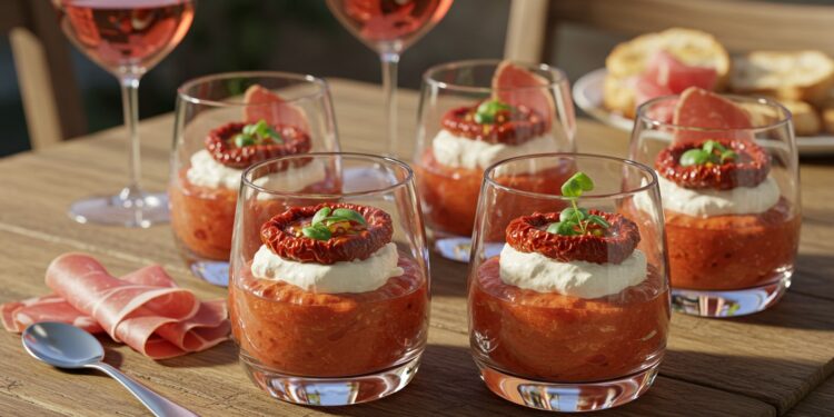 Découvrez une recette facile de verrines tomates séchées et chèvre frais pour un apéritif savoureux avec des accords vins parfaits Fraîcheur garantie    Viral Mag