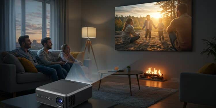 Découvrez le vidéoprojecteur portable Hotpeak 4K à 6499 €  compact facile à utiliser parfait pour films et séries Qualité au top    Viral Mag
