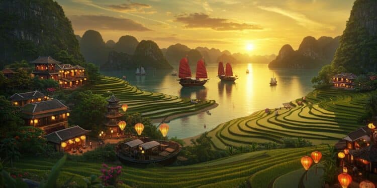 Voyage au Vietnam en Octobre : Guide Complet - Viral Mag Explorez le Vietnam en octobre climat activités festivals et budget pour un séjour inoubliable Découvrez Hanoï la baie dHalong et plus encore Viral Mag