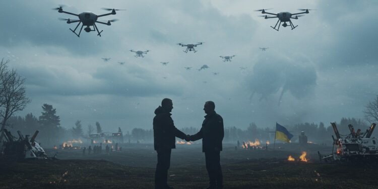 Zelensky-Trump : Négociations sous Fond de Drones - Viral Mag Ukraine et Russie saffrontent avec des drones avant la rencontre Zelensky Trump Découvrez les enjeux de ces pourparlers cruciaux pour la paix Viral Mag