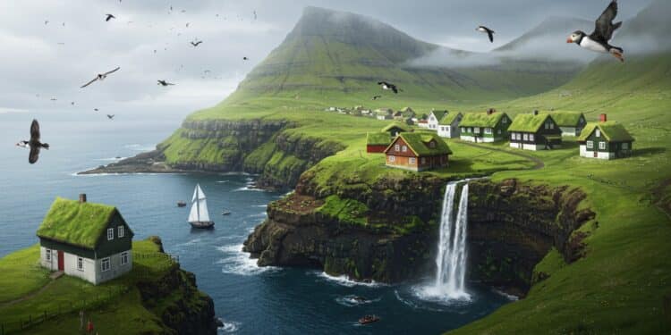 6 Lieux Incontournables À Découvrir Aux Îles Féroé - Viral Mag Explorez les îles Féroé  paysages époustouflants cascades macareux et villages pittoresques Découvrez 6 lieux incontournables pour un voyage unique    Viral Mag