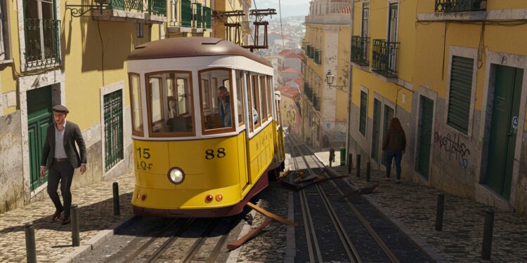 Accident Funiculaire Lisbonne : Enquête Révèle Causes - Viral Mag Accident tragique du funiculaire de Gloria à Lisbonne 16 morts câble déconnecté Enquête dévoile détails choquants en moins de 50 secondes Viral Mag