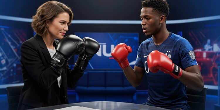 Anne-Sophie Lapix Affronte Mbappé Sur M6 - Viral Mag Découvrez le premier grand entretien dAnne Sophie Lapix sur M6 avec Kylian Mbappé Un face à face intense qui marque son arrivée explosive dans le groupe mêlant sport et médias   Viral Mag