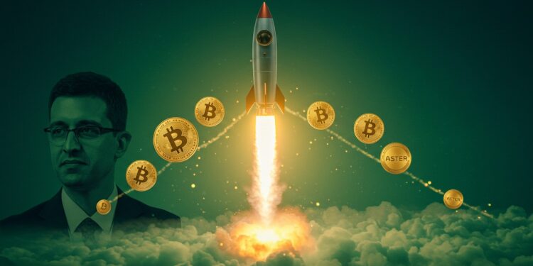 18092025   Imaginez un token qui explose de 600 en quelques heures grâce à un simple tweet dun géant de la crypto Aster le nouveau challenger de Hyperliquid fait sensation sur BNB Chain Mais quest ce qui a vraiment propulsé ce rallye fulgurant  Et surtout va t il durer    Viral Mag