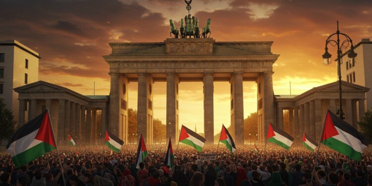 Berlin : Manifestation Massive pour Gaza et la Paix - Viral Mag Des milliers de manifestants à Berlin exigent larrêt des violences à Gaza et des livraisons darmes à lUkraine dans un appel vibrant pour la paix   Viral Mag
